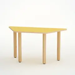 Tavolo Scuola Infanzia Trapezio Forma Misura 2 Giallo