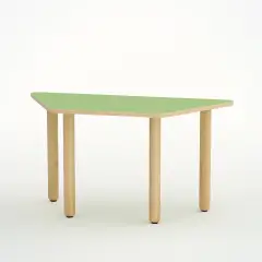Tavolo Scuola Infanzia Trapezio Forma Misura 2 Verde