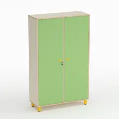 Mobile Scuola Infanzia Onda a 2 Ante Altezza 174 cm. Verde - Conforme CAM