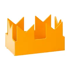 Cappello Decorativo Merlato Arancio per Mobile Scuola Infanzia