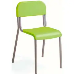 Sedia Scuola Impilabile Sara - Misura 4 - Verde - Sedie Ergonomiche