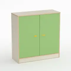 Mobile Scuola Infanzia Forma con 2 Ante Altezza 110 cm. Verde - Conforme CAM