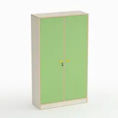 Mobile Scuola Infanzia Forma Armadio a 2 Ante Verde - Conforme CAM