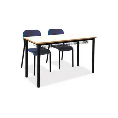 Banco Biposto 600 - Sottopiano In Griglia H 58 Cm. Per Ambienti Scolastici - Conforme CAM