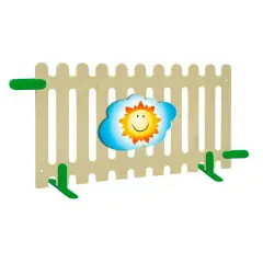 Divisorio per Asilo Nido e Infanzia Staccionata con Decoro Sole