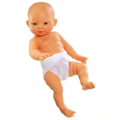 Bambolotto Piccola Cm. 34 Asiatica Senza Capelli