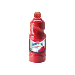 Tempera Pronta Extra Quality Giotto – Flacone da 1000 ml • Rosso Scarlatto