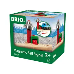 BRIO Segnale Magnetico con Campana – Accessorio Interattivo per Trenini in Legno