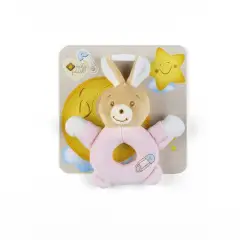 Babycare Coniglietta Anello Sonaglino 14 cm – Morbida e Stimolante