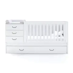 KONVER SERO JOY – Letto Trasformabile con 2° Letto Bianco/Grigio