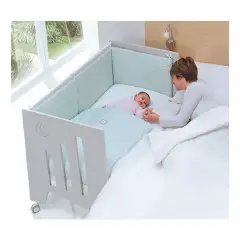 CO-SLEEPING PACK OMNI BIANCO GRIGIO K16-M7778 CON TESSILE 606-178 + 607-178 E MATERASSO 60X120