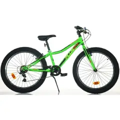 Bicicletta 24 Pollici MTB Plus Verde