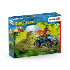 Schleich Fuga Sul Quad – Set Avventure Preistoriche Dinosaurs