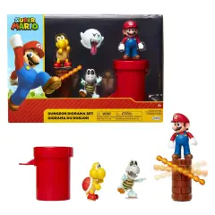 Nintendo Dungeon Diorama Set - Playset Super Mario