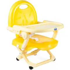Rialzo Sedia Chicco Pocket Snack Giallo – Seggiolino Pappa Portatile per Bambini 6-36 Mesi