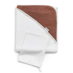 Set Asciugamano con Cappuccio e Guanto Bamboom – S.Stone