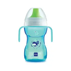 Tazza MAM Fun To Drink Cup 270 ml – Azzurra, 8+ Mesi