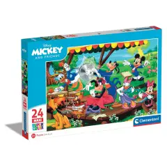 Puzzle 24 Pezzi Maxi Mickey And Friends – Clementoni Supercolor