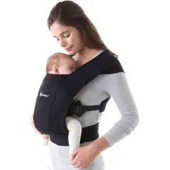 Marsupio Ergobaby Embrace Pure Black – Comfort e Sicurezza per Neonati e Bambini