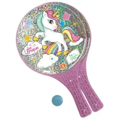 Racchette Glitter Unicorn - Divertimento Estivo per Bambini
