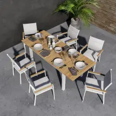 Poltrona Hills Bianca – Eleganza e Comfort per gli Spazi Esterni