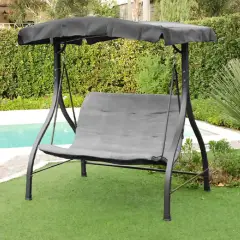 Dondolo Haiti 2 Posti Antracite – Relax e Comfort per Due Persone