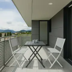 Sedia Elin Pieghevole Bianca – Sedia da Esterno Pieghevole Bizzotto