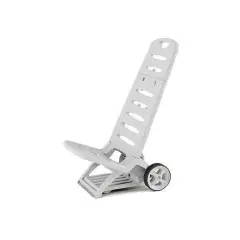 Spiaggina Trolly Comfort Bianca con Ruote 2 in 1 - Sdraio e Carrello da Spiaggia