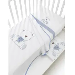 Set Lenzuola Letto 3 Pezzi Azzurro – Collezione Tato Erbesi