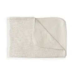 Coperta Culla Single 100x75 Softstone in Bambù Organico Cream