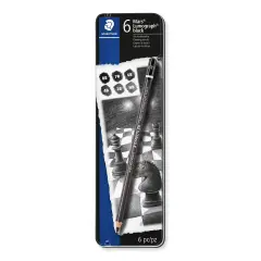 SET 6 MATITE CARBONCINO MARS LUMOGRAPH 100 GRADAZIONI MORBIDE