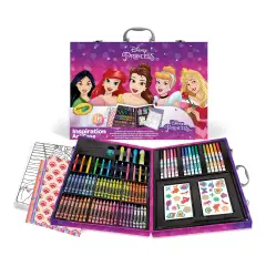 Valigetta Arcobaleno Disney Principesse – Set Creativo Crayola (115 Pezzi)