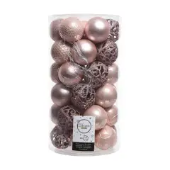 Box 37 Sfere di Natale - Diametro 6 cm - Blush Pink