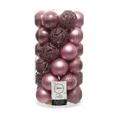 Box 37 Sfere di Natale - Diametro 6 cm - Velvet Pink