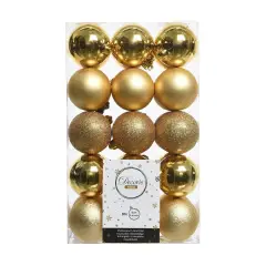 Box 30 Sfere di Natale - Diametro 6 cm - Oro