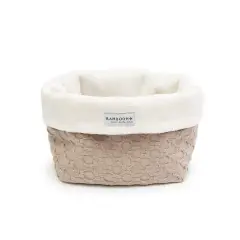 Cestino Portaoggetti per il Bagno Honey - Cm 14x20x14h - Sand