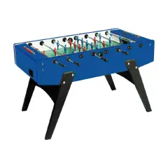 Biliardino Calcio Balilla G-2000 Blu con Aste Rientranti - Tavolo da Gioco Professionale