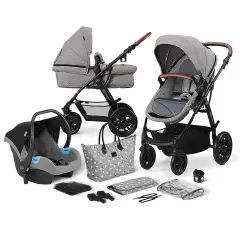 Trio Xmoov 3in1 Travel System Grey - Passeggino Multifunzionale Kinderkraft