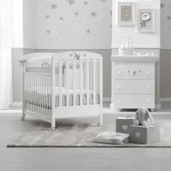 Lettino Tatino Bianco Grigio Erbesi