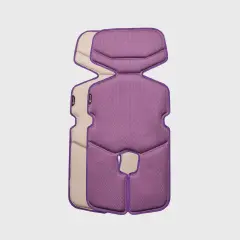 Airboard Materassino Traspirante Taglia S Panna Lilla Per Passeggini E Segg. Auto Gruppo 0+/1