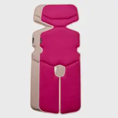 Airboard Materassino Traspirante_taglia M_ Per Seggiolino Auto Gruppo 2/3 E Passeggino_panna/rosa