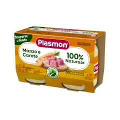 Omogeneizzato Plasmon gr. 120x2 Manzo Carote