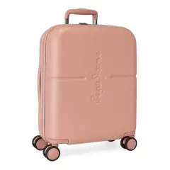 Pepe Jeans Trolley da Cabina Abs 55cm. 4 Ruote Highlight Rosa