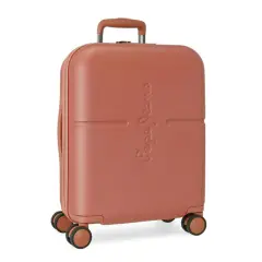 Pepe Jeans Trolley da Cabina Abs 55cm. 4 Ruote Highlight Terracotta