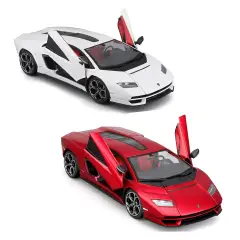 Auto 1:24 Lamborghini Countach L8I 800-4 In assortimento bianca e rossa