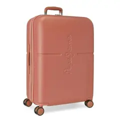 Pepe Jeans Trolley Abs 70cm. 4 Ruote Terracotta