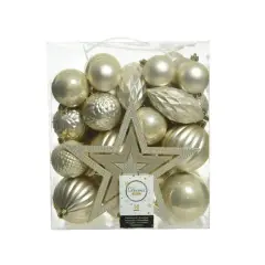Box 50 Sfere di Natale - Diametro 8 cm - Pearl