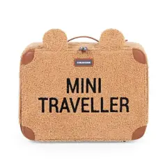 Valigia Bimbi Mini Traveller in Camoscio Teddy