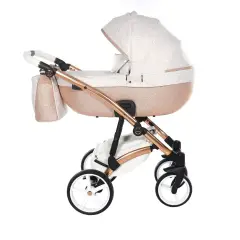 TAKO BABY LARET PREMIUM LUXURY 2 IN 1 BIANCO/ROSA TELAIO ORO ROSA