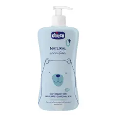 Chicco Natural Sensation Detergente Capelli & Corpo 500 ml - Pulizia Delicata per Neonati